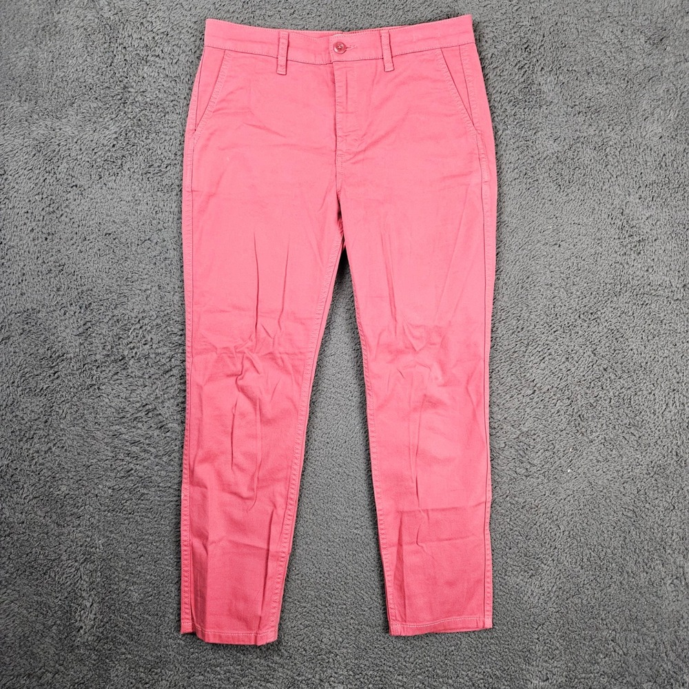 J.Crew Vintage Straight‎ Chino Pants Pink Womens 28 Mid Rise Casual Trousers